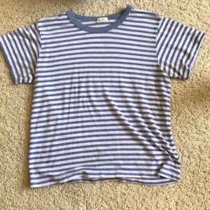 Blue/purple stripped top